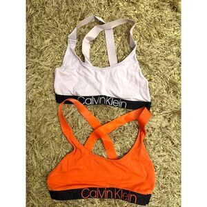 Calvin Klein Underwear Criss Cross Back Unlined Bralette SET OF 2 Size Small